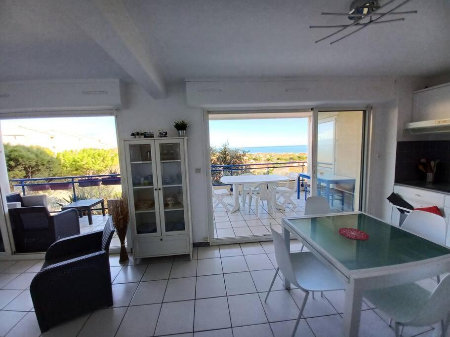Plain-Pied, Terrasse, Piscine, Pleine Vue Mer, Plage A 6' A Pied, Parking, Wifi Fleury  Esterno foto