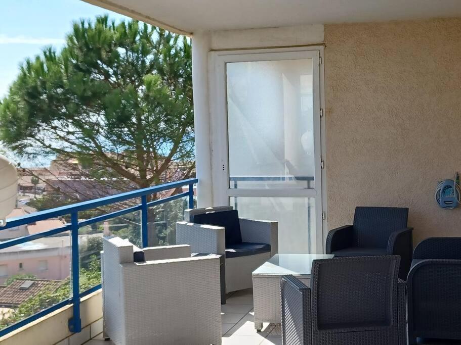 Plain-Pied, Terrasse, Piscine, Pleine Vue Mer, Plage A 6' A Pied, Parking, Wifi Fleury  Esterno foto