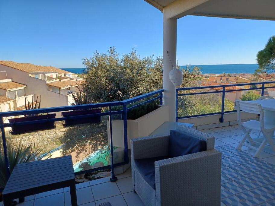 Plain-Pied, Terrasse, Piscine, Pleine Vue Mer, Plage A 6' A Pied, Parking, Wifi Fleury  Esterno foto