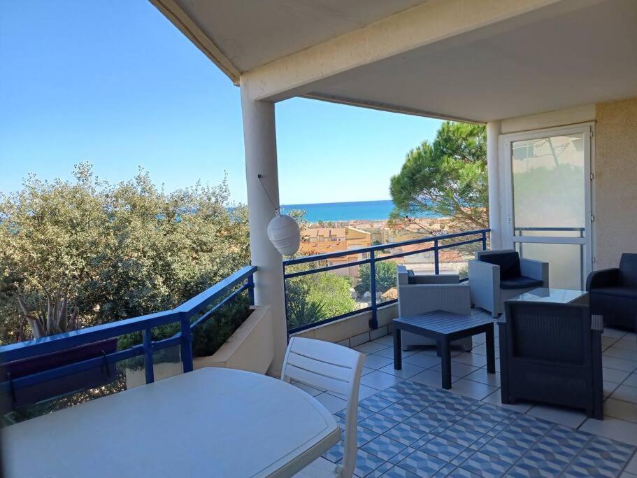 Plain-Pied, Terrasse, Piscine, Pleine Vue Mer, Plage A 6' A Pied, Parking, Wifi Fleury  Esterno foto