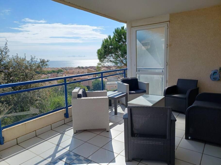 Plain-Pied, Terrasse, Piscine, Pleine Vue Mer, Plage A 6' A Pied, Parking, Wifi Fleury  Esterno foto