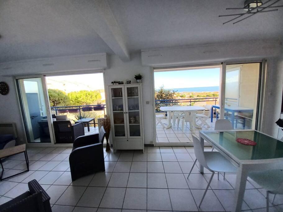 Plain-Pied, Terrasse, Piscine, Pleine Vue Mer, Plage A 6' A Pied, Parking, Wifi Fleury  Esterno foto