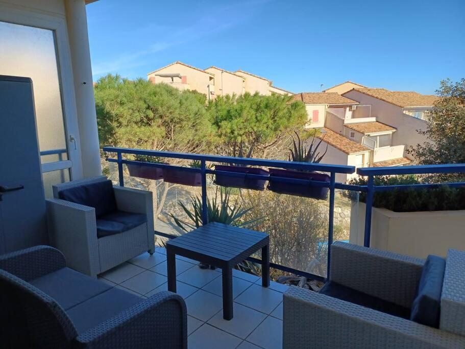 Plain-Pied, Terrasse, Piscine, Pleine Vue Mer, Plage A 6' A Pied, Parking, Wifi Fleury  Esterno foto
