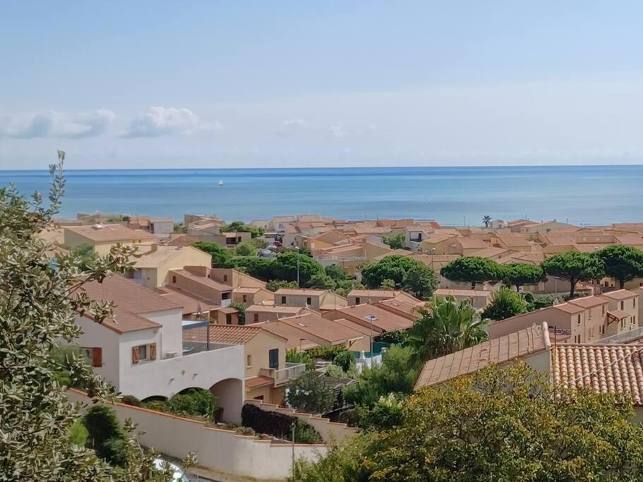 Plain-Pied, Terrasse, Piscine, Pleine Vue Mer, Plage A 6' A Pied, Parking, Wifi Fleury  Esterno foto