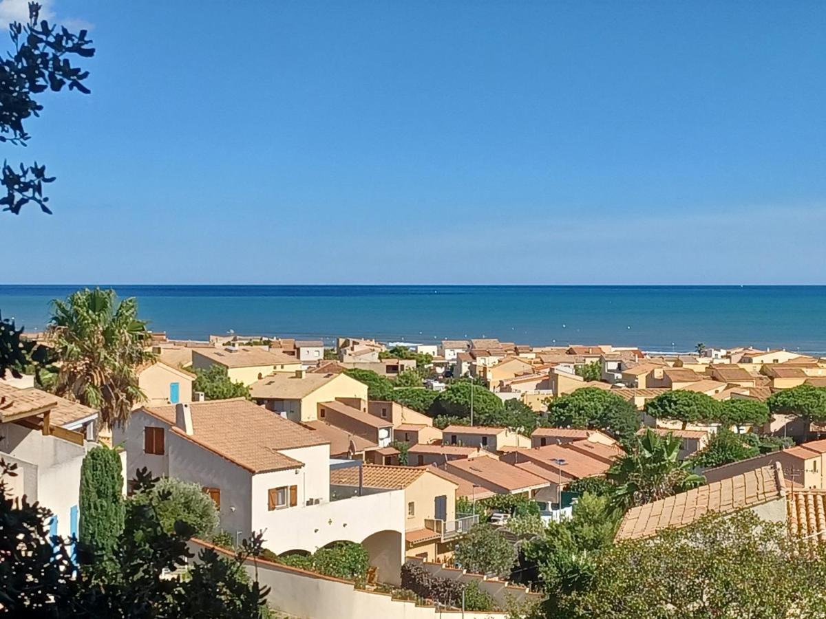 Plain-Pied, Terrasse, Piscine, Pleine Vue Mer, Plage A 6' A Pied, Parking, Wifi Fleury  Esterno foto